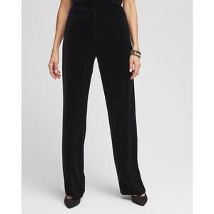 Travelers By Chico's Velvet Pants Size 3S 16S Elegant Pull On